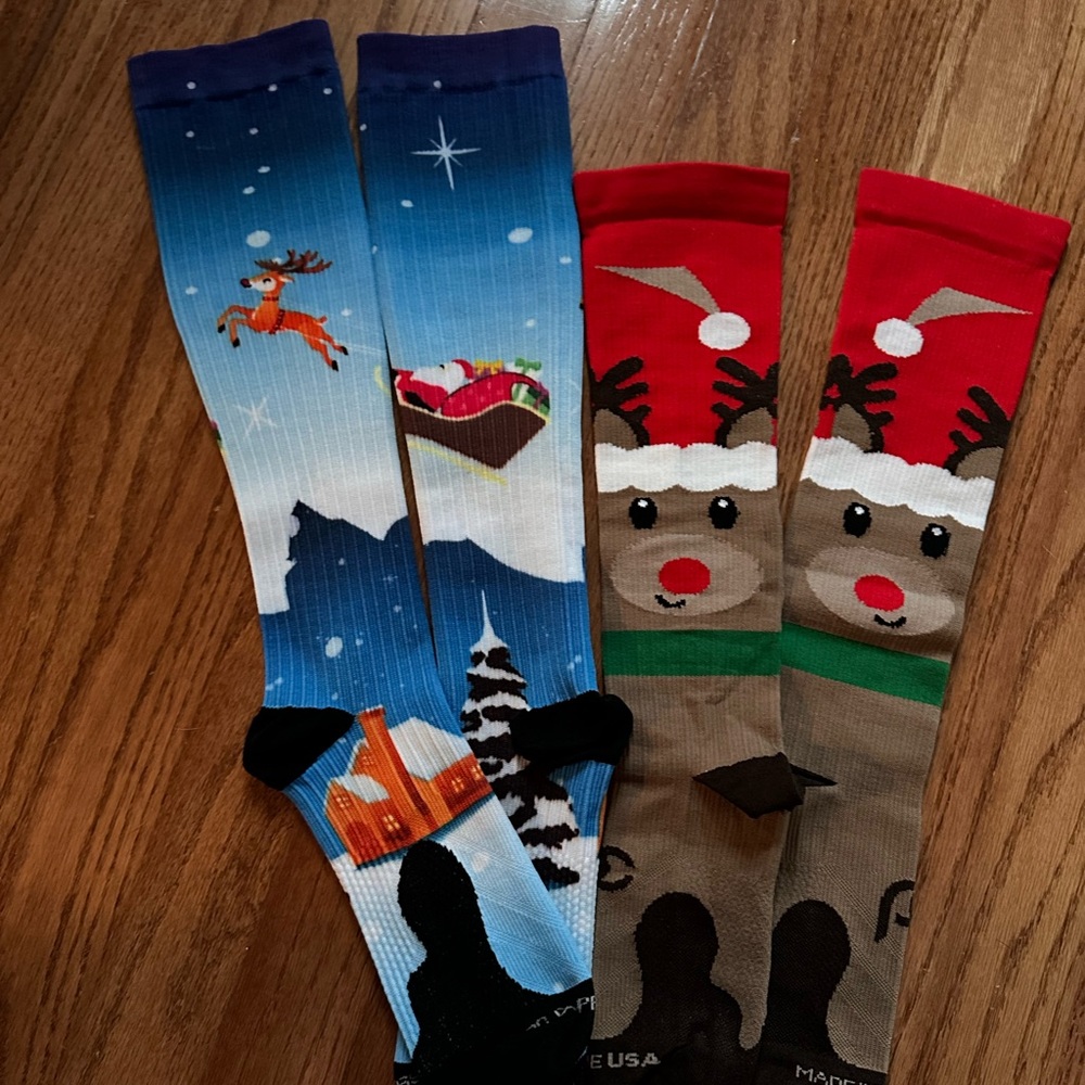 Procompression Christmas compression socks.